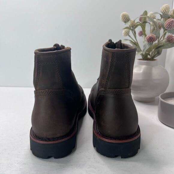 Chippewa Classic 2.0 Wood 6" Leather Work Boots Brown Men's 10.5EE Vibram Sole - Picture 4 of 9